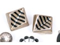 Lot Of Six Assorted Sterling Silver Southwestern Earrings And One Pair Of Jackets