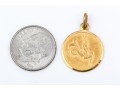 18K Capricorn Medallion Pendant