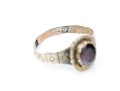 14k Gold And Gold Filled Antique Chased Foil Backed Garnet Ring, Size 8