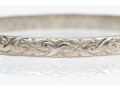 Sterling Silver Lot Of Eight Assorted Slip On Bangle Bracelets, Assorted Styles