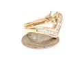 14k Yellow Gold Baguette Diamond 
