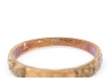 14k Gold Wonderful Antique Acanthus Leaf Edged Monogrammed Band Ring, Size 11.5