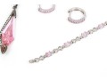 Lot Of Assorted Sterling Silver, Pink CZ And Pink Cultured Freshwater Pearl Jewelry Pieces