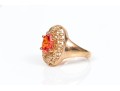 Sterling Silver Vermeil Colorful Collection Of Assorted Rings, Size 9