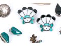 Lot Of Six Assorted Sterling Silver Southwestern Earrings And One Pair Of Jackets