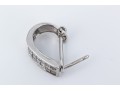 14k White Gold Contemporary Princess Cut Moissanite 