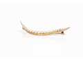 10k Yellow Gold Vintage Seed Pearl Half Moon Brooch