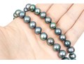 Striking Lot Of Two Cultured Black Freshwater Pearl Necklaces, And Bracelet