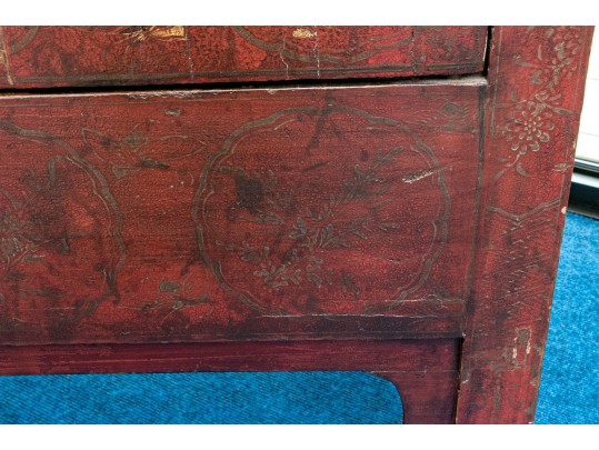 Antique Chinese Shanxi Lacquered Cabinet
