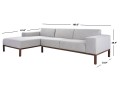 Dove Mid Century Sectional