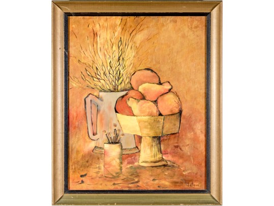 Dorothy Postman Oil On Board, Still Life Scene