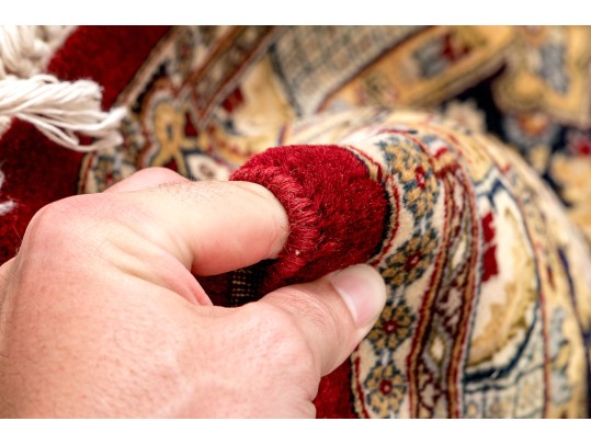 Hand-knotted Wool Carpet, 12'-1