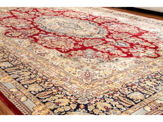 Hand-knotted Wool Carpet, 12'-1
