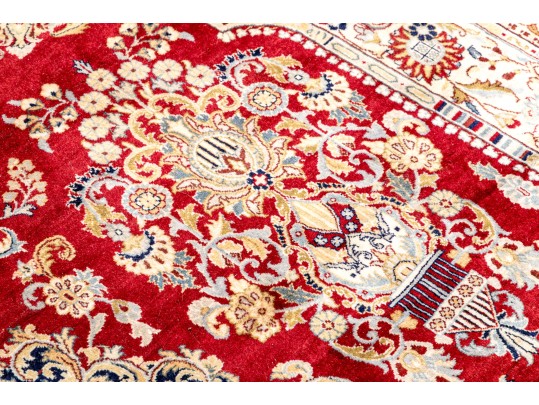 Hand-knotted Wool Carpet, 12'-1