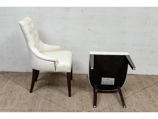 Set Of Six Upholstered Dining Chairs