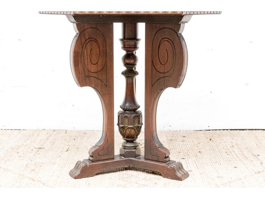 Renaissance Revival Hexagonal Top Occasional Table