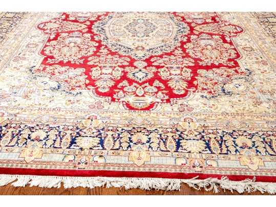 Hand-knotted Wool Carpet, 12'-1