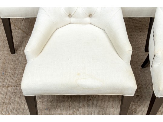Set Of Six Upholstered Dining Chairs
