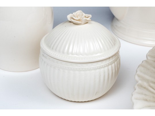 Six Piece Assembled English Hartley Greens & Co. Leeds Pottery 