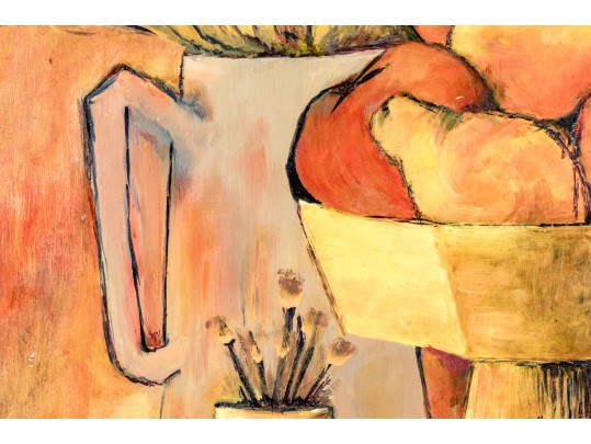 Dorothy Postman Oil On Board, Still Life Scene