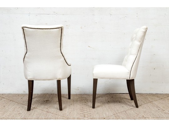 Set Of Six Upholstered Dining Chairs