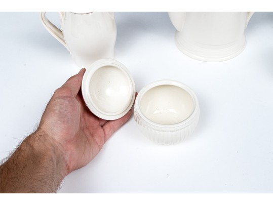 Six Piece Assembled English Hartley Greens & Co. Leeds Pottery 