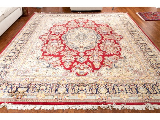 Hand-knotted Wool Carpet, 12'-1