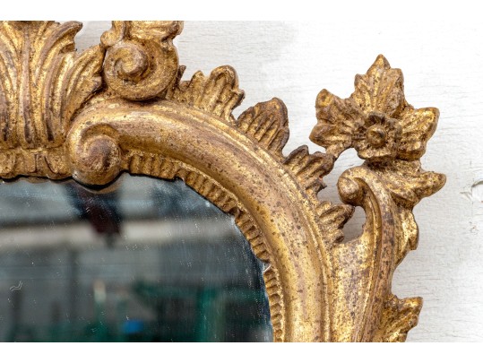 Vintage Carved And Gilt La Barge Venetian Style Mirror With Shelf-  As Is