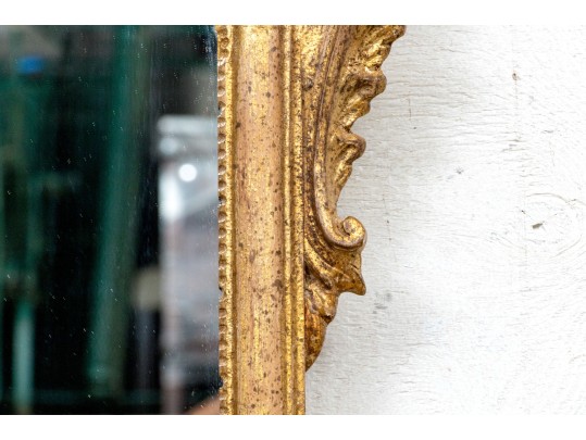 Vintage Carved And Gilt La Barge Venetian Style Mirror With Shelf-  As Is