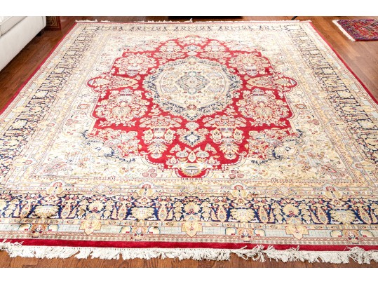 Hand-knotted Wool Carpet, 12'-1