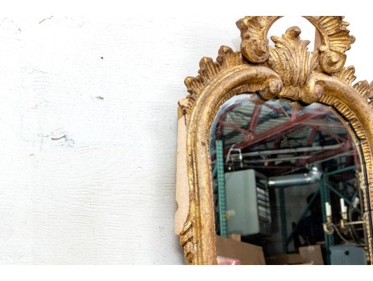 Vintage Carved And Gilt La Barge Venetian Style Mirror With Shelf-  As Is