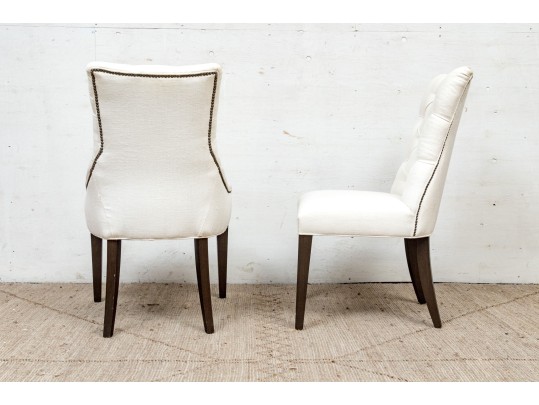 Set Of Six Upholstered Dining Chairs