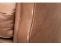Handsome Stickley Leather Swivel Arm Chair