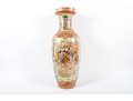 Chinese Ceramic Floor Vase Depicting Beautiful Women Around Flowering Trees