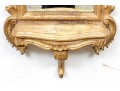 Vintage Carved And Gilt La Barge Venetian Style Mirror With Shelf-  As Is