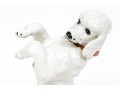 Adorable Vintage Italian Naturalistic Glazed Ceramic Model Of A Poodle