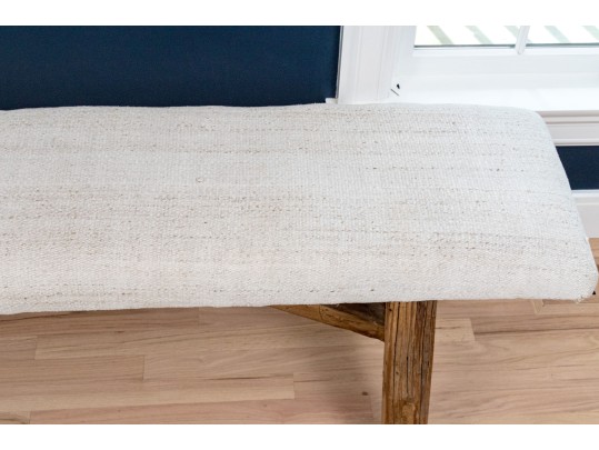 Modern Farmhouse Upholstered Bench