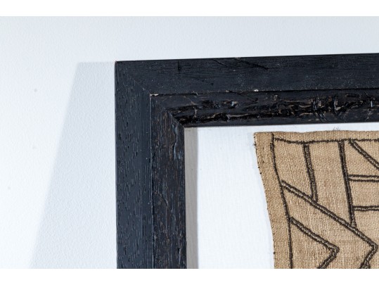 Framed African Kuba Cloth