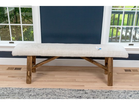 Modern Farmhouse Upholstered Bench