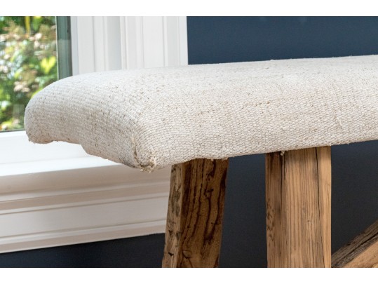 Modern Farmhouse Upholstered Bench