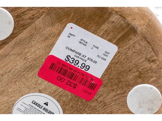 Contemporary Pair 42” Turned Wood Candle Sticks