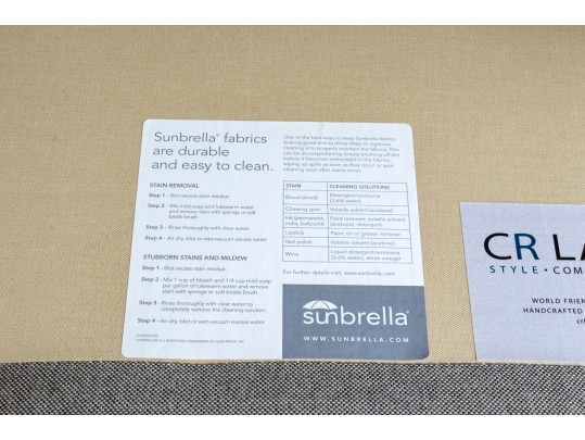 Fantastic CR Laine Sunbrella Upholstered Sofa