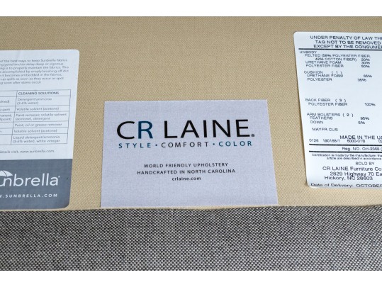 Fantastic CR Laine Sunbrella Upholstered Sofa