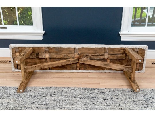 Modern Farmhouse Upholstered Bench