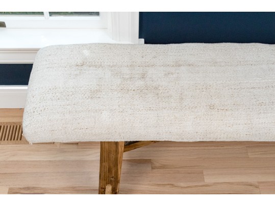 Modern Farmhouse Upholstered Bench