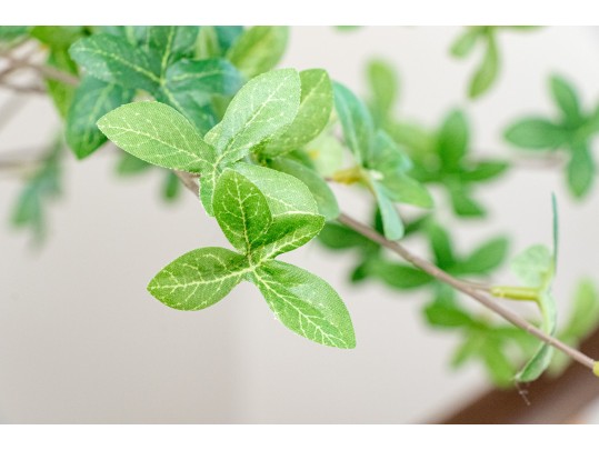 Quality 60” Faux Plant With Brass Finished Metallic Planter