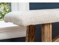 Modern Farmhouse Upholstered Bench