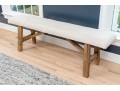Modern Farmhouse Upholstered Bench