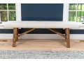 Modern Farmhouse Upholstered Bench
