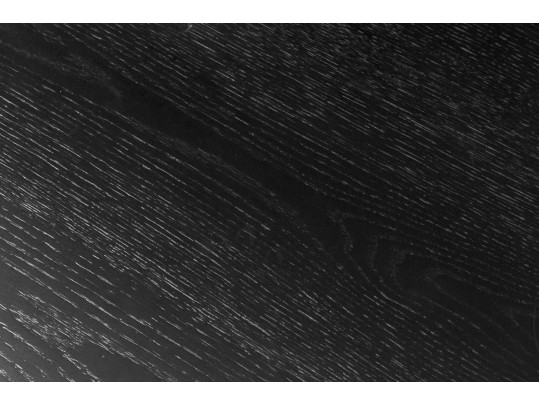 Stylish Solid 46” Round Ebonized Oak Pedestal Table